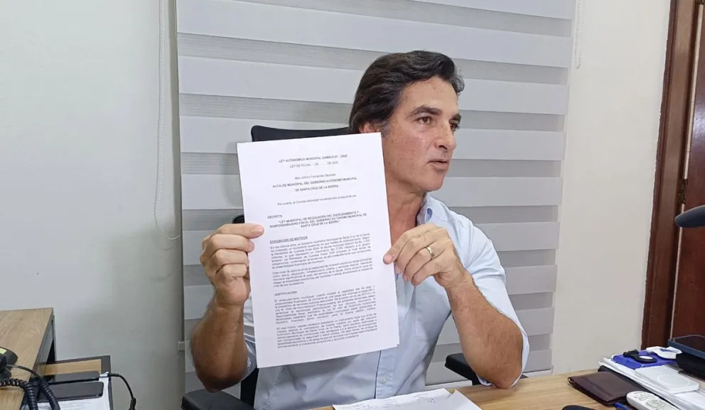 El concejal cruceño Mamen Saavedra. Foto: El Día. 