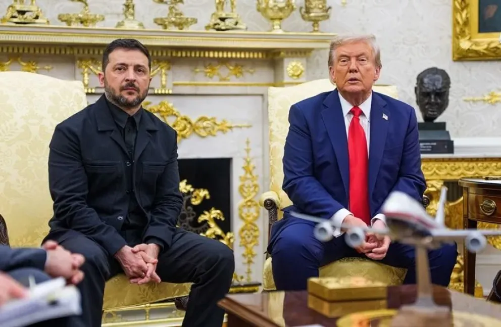 Trump y su homólogo ucraniano Zelenski en la Casa Blanca, en una imagen de archivo. Foto: EFE