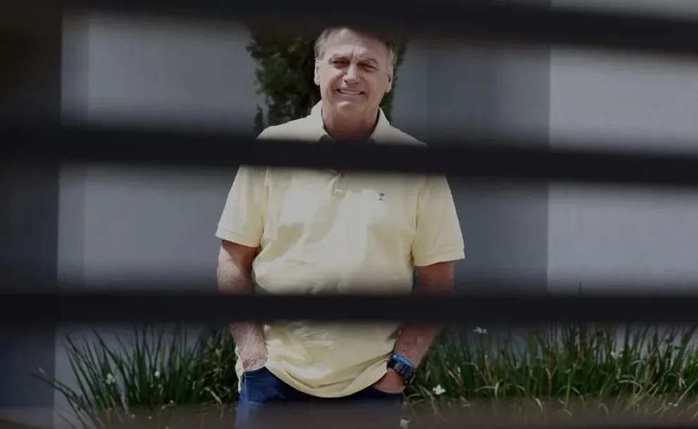 Jair Bolsonaro en  su residencia, en una imagen de archivo. Foto: EFE