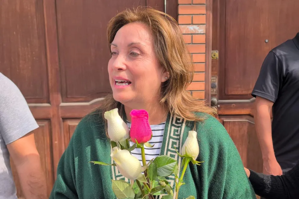 La expresidenta de Perú, Dina Boluarte, en Lima (Perú). Foto: EFE