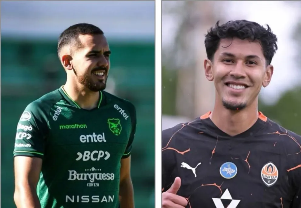 Luis Haquin y Diego Arroyo no llegarían para el amistoso de la Verde con  Perú. Fotos: FBF