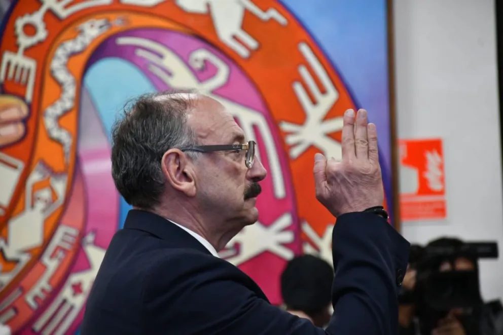 Acto de posesión del nuevo Procurador General del Estado. Foto:  Visión 360 