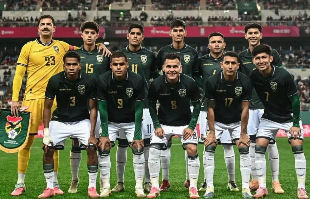 El combinado nacional que enfrentó a Corea del Sur. Foto: FBF.