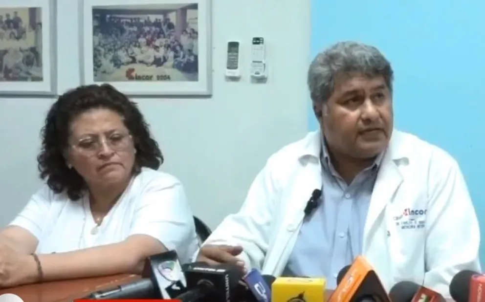 Informe médico de este sábado. Foto: Captura de video 