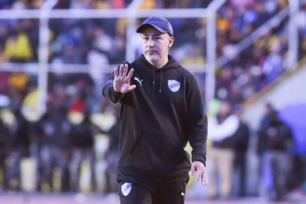 Robatto durante el clásjco paceño en el Siles. Foto: APG.