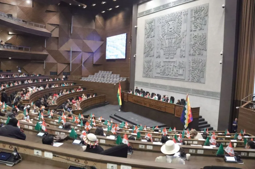 El pleno de Diputados, en su primera sesión ordinaria. Foto: RRSS de la Cámara Baja