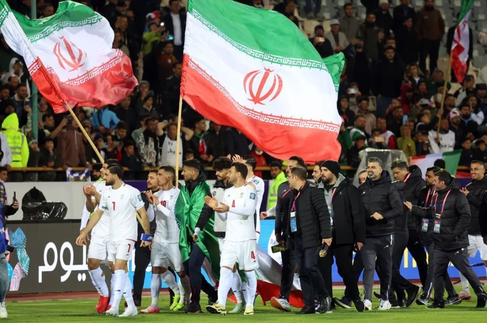 La celebración de los jugadores de Irán al conseguir el pase al Mundial. Foto: Fox
