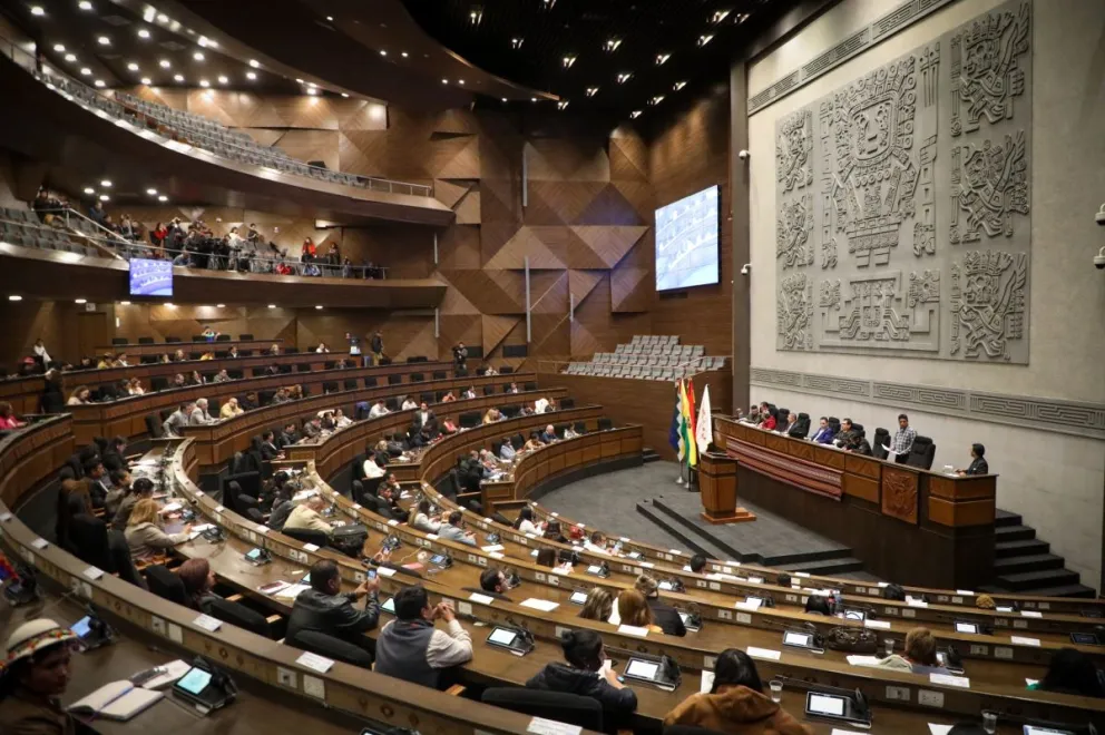 Sesión de la Asamblea de este lunes. FOTO: Vicepresidencia