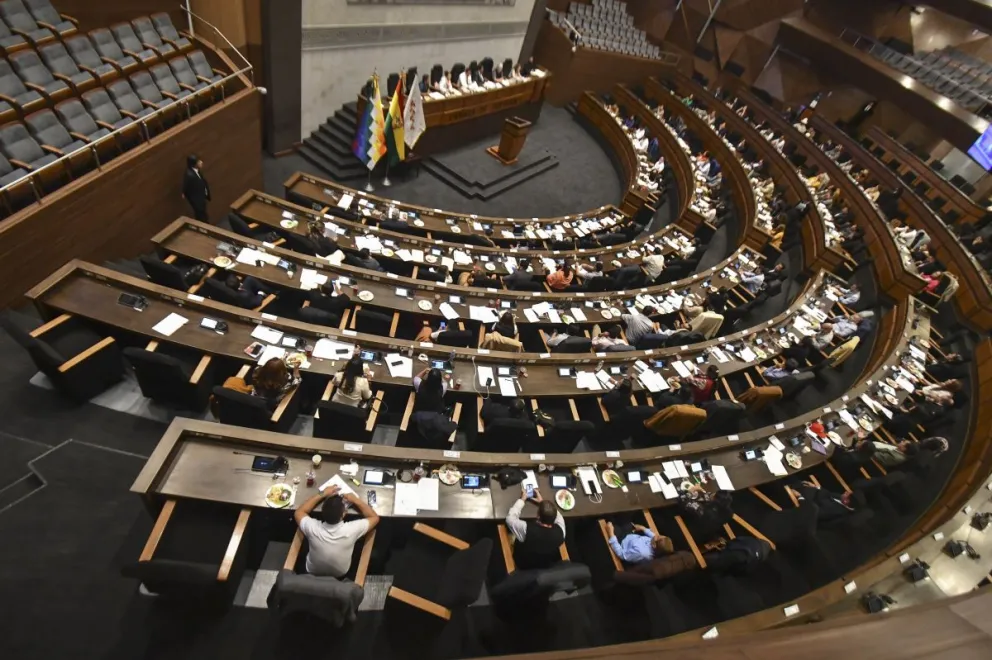 Una sesión anterior de la Cámara de Diputados de la Asamblea Legislativa Plurinacional (ALP). Foto: APG