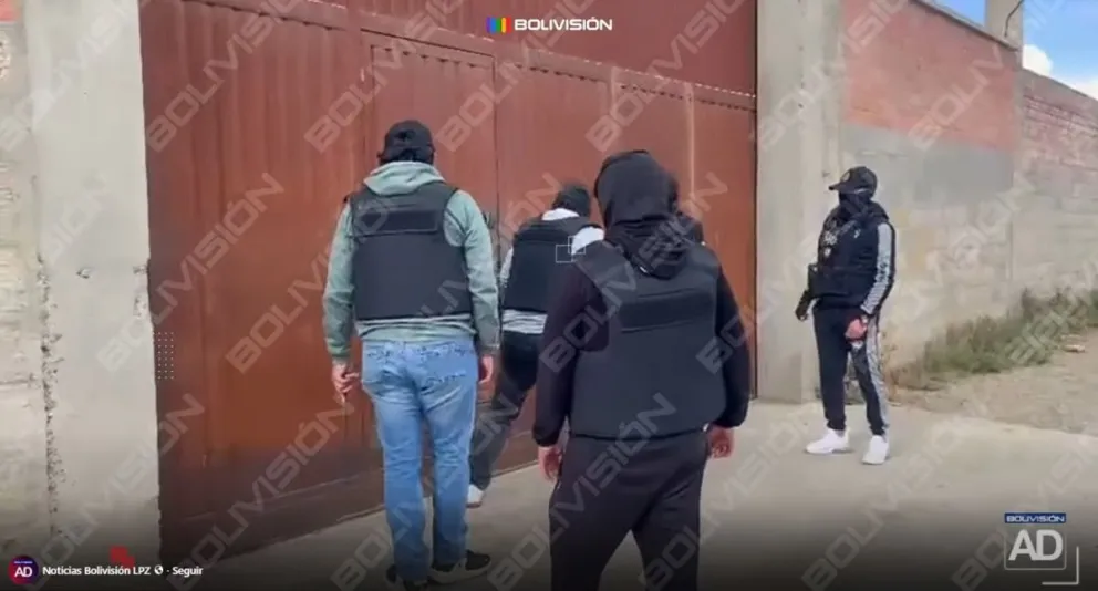 El allanamiento se produjo tras la aprehensión de Rubén Ríos. Foto: Captura de video