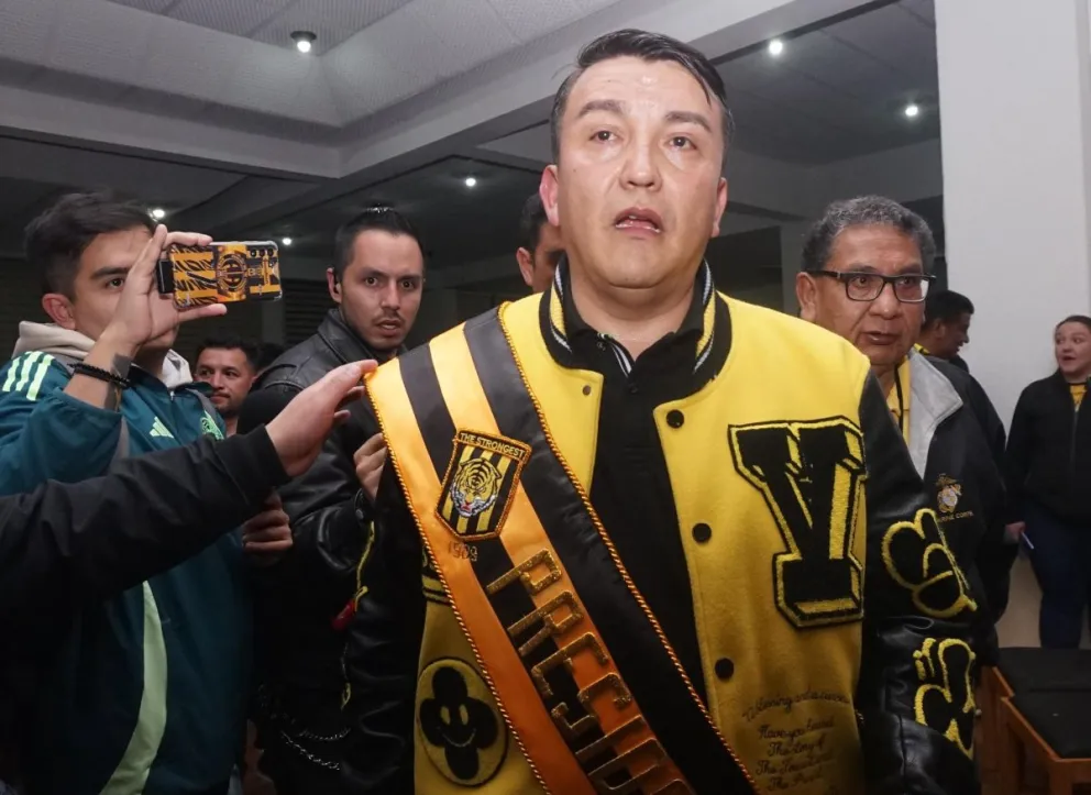 Daniel Terrazas, presidente de The Strongest, el día de su posesión. Foto: APG