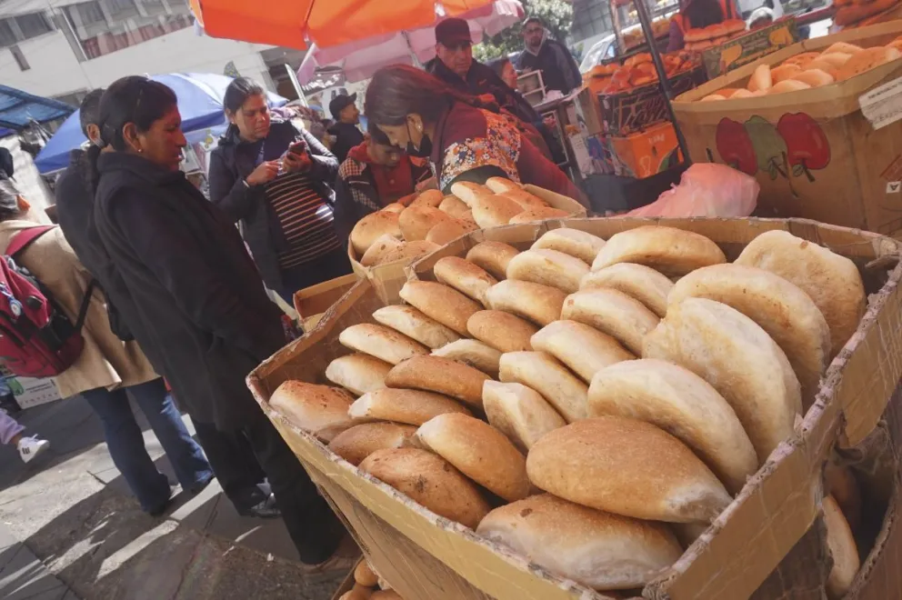 Un puesto de venta de pan en una imagen de archivo. Foto: APG