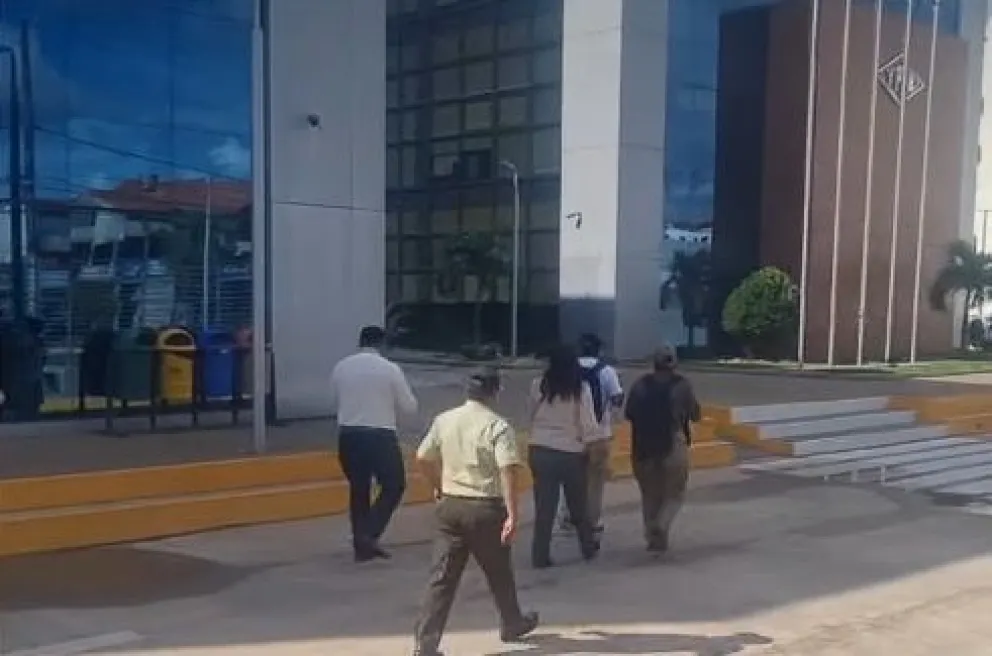 El allanamiento se produjo la jornada de este jueves. Foto: Captura de video