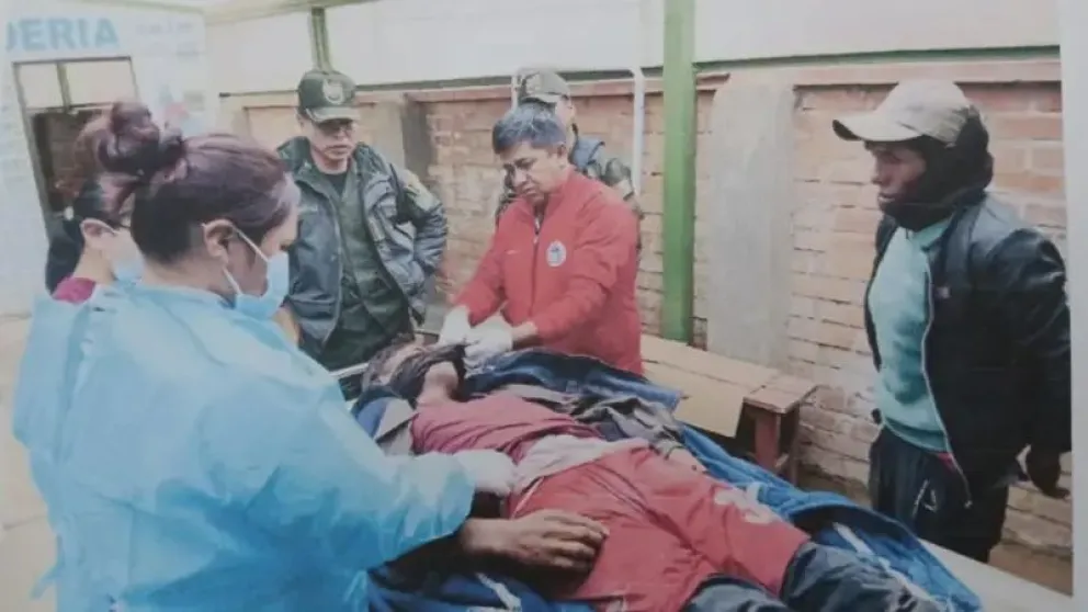 Uno de los heridos del conflicto. FOTO: Red Uno