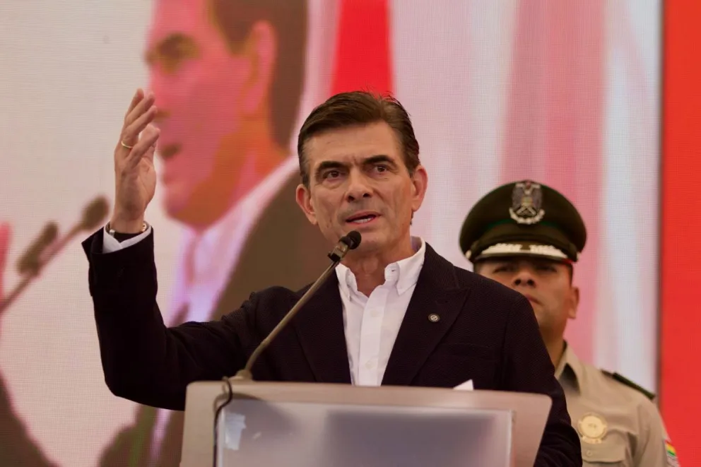 El presidente Rodrigo Paz en una intervención anterior. Foto: Archivo
