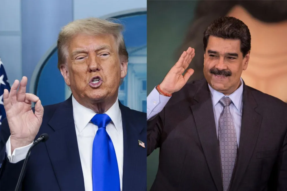 El presidente de Estados Unidos, Donald Trump, y el presidente de Venezuela, Nicolás Maduro. Foto: EFE