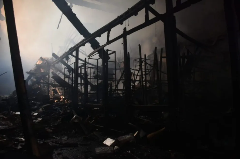 Los daños del primer piso de la casa patrimonial. FOTO: AMUN