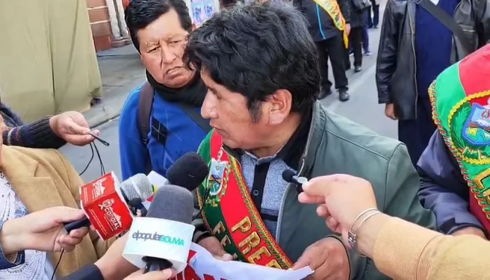 Dirigente de la Federación de Juntas Vecinales (Fejuve) de La Paz , Jorge Paredes. Foto: APG