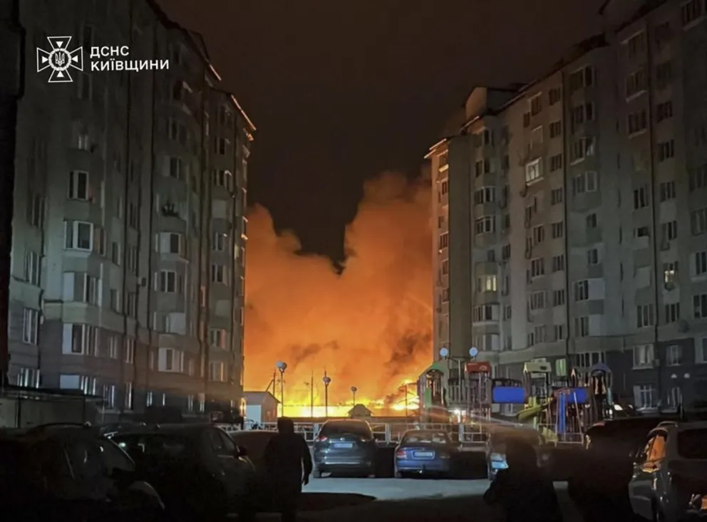 Ataques rusos en Ucrania. Foto: EFE / STATE EMERGENCY SERVICE