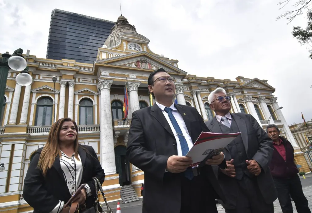 Chi Hyun Chung en una imagen de una visita a La Paz en septiembre de 2025. Foto: APG