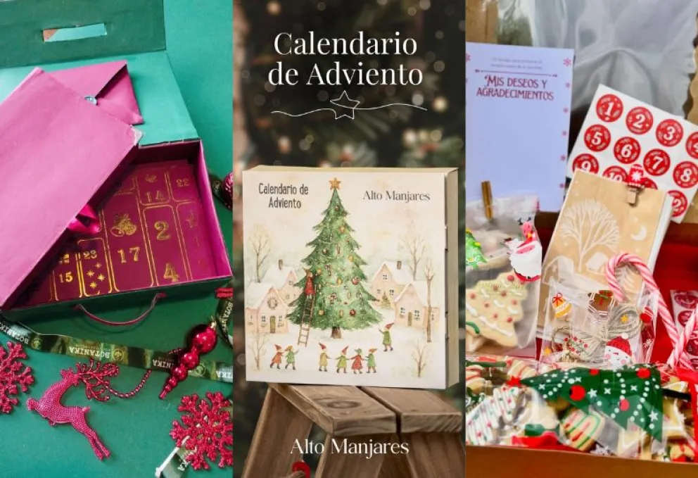 Algunos de los calendarios de adviento de emprendimientos bolivianos. / Foto: Composición, Visión 360