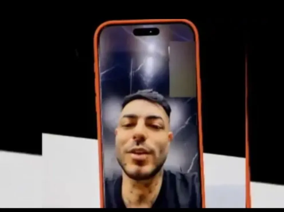 Sebastián Marset en entrevista con un medio paraguayo. Foto: Captura de video