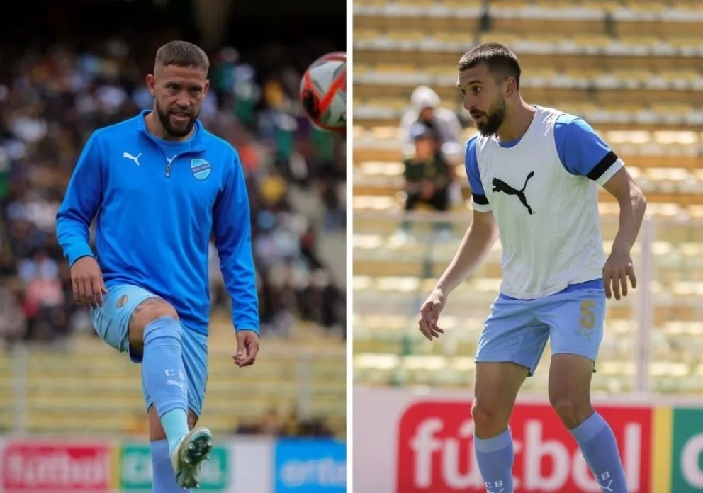 Torrén (izq.) y Echeverría previo a un partido en el Siles. Foto: Club Bolívar.