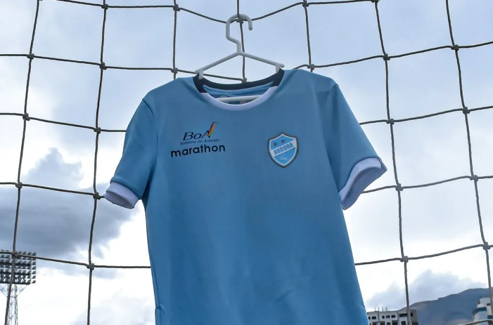 La camiseta del club valluno en el Félix Capriles. Foto: Club Aurora.