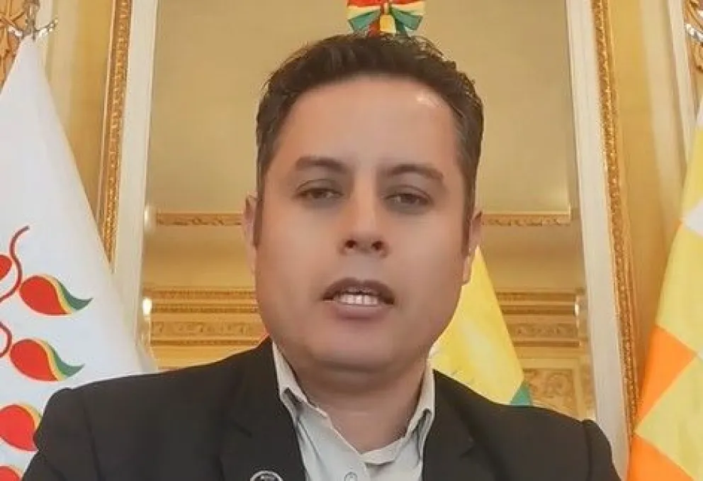 El vicepresidente Edmand Lara en un video publicado en redes sociales. Foto: Captura
