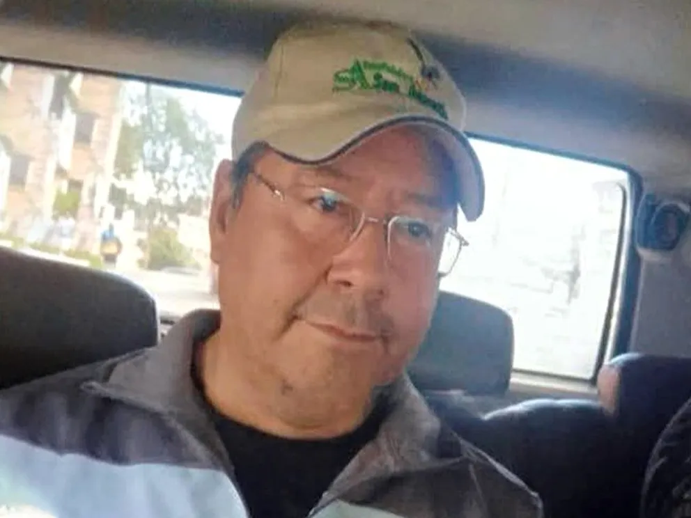 Luis Arce tras ser detenido. FOTO: Unitel