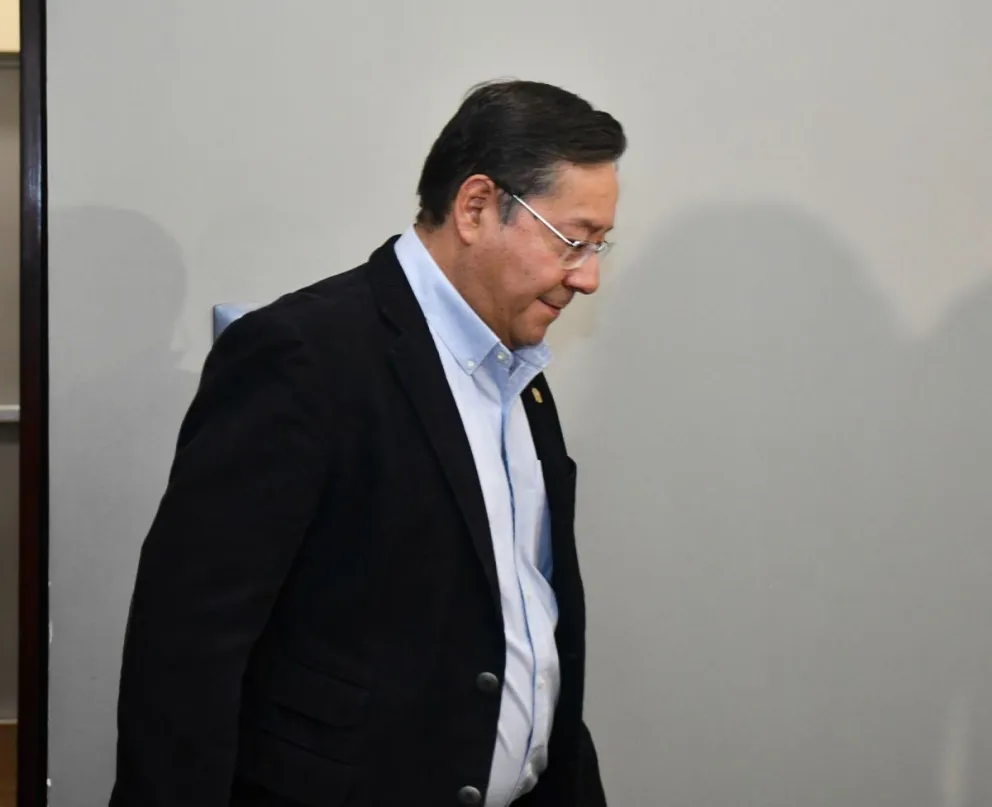 Luis Arce en una imagen de archivo. Foto: APG