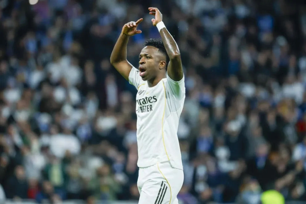 El delantero brasileño del Real Madrid Vinicius Junior. Foto: EFE
