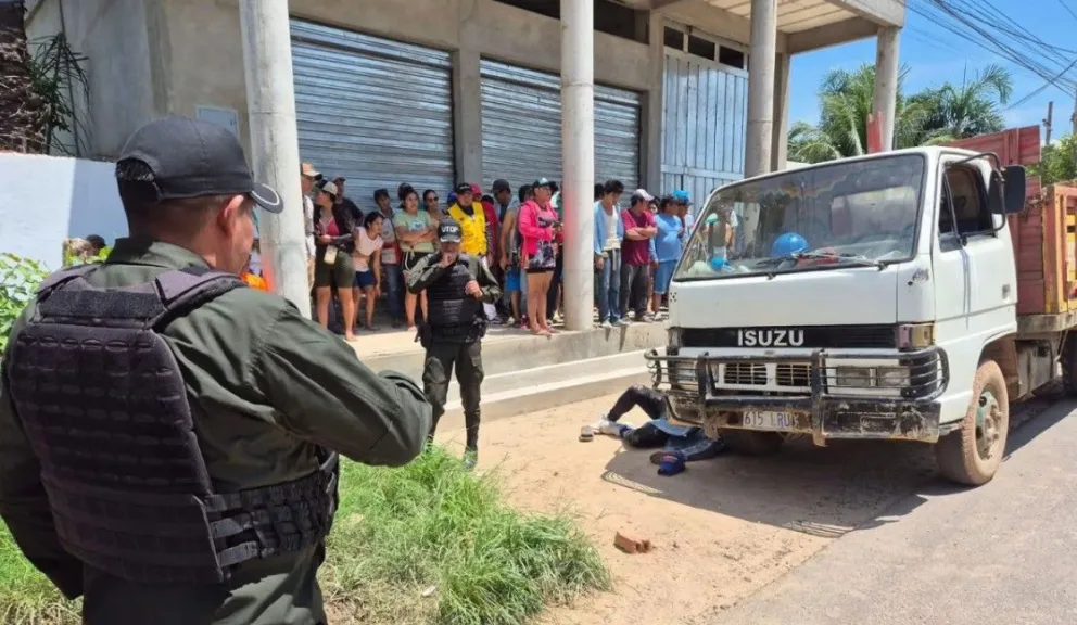 Lugar donde el joven de 29 años fue asesinado en Trinidad. Foto: La Palabra del Beni 