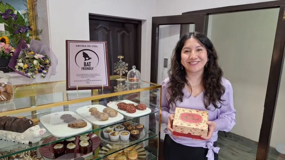 La pastelería recién inaugurada, Aruma du Ciel. / Foto: Wara Arteaga, Visión 360.