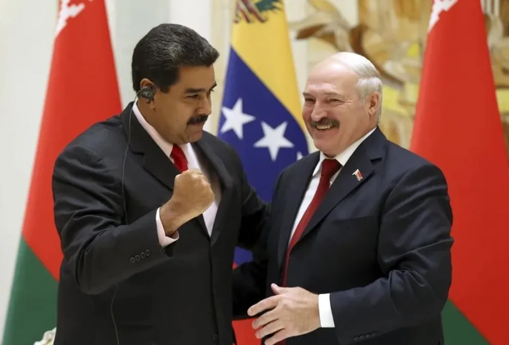 Maduro con su homólogo bielorruso, Alexander Lukashenko. Foto: EFE