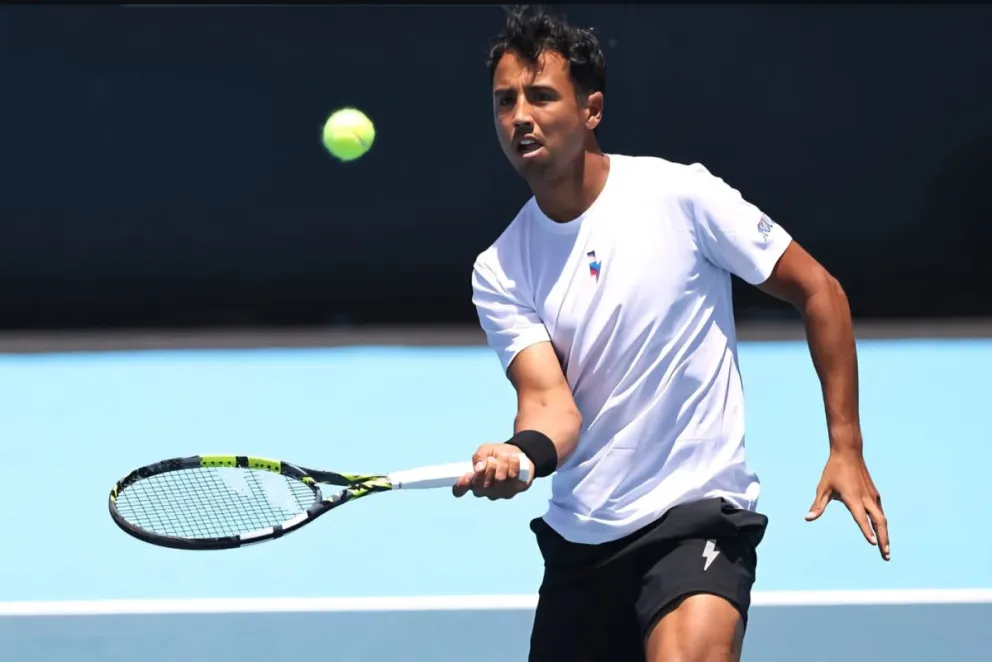 Dellien durante su partido de este martes en Buenos Aires. Foto: Road to Australia.