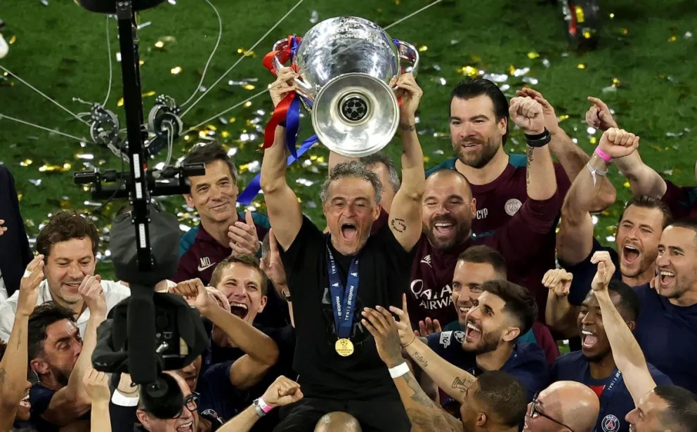 El español Luis Enrique Martínez, técnico del París Saint Germain. Foto: EFE