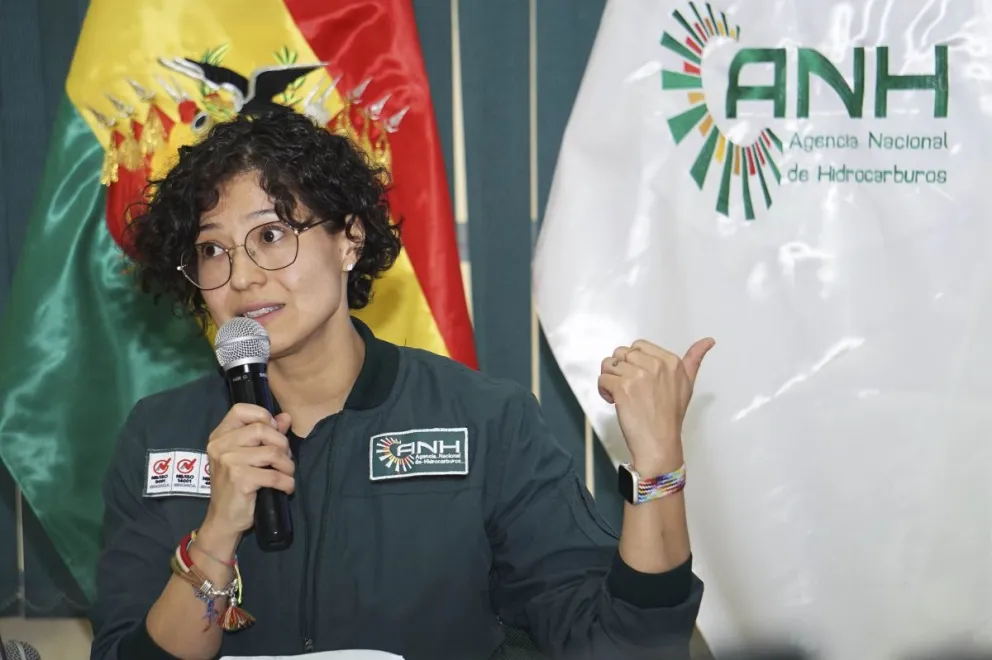 Margot Ayala, durante la presentación de un informe. FOTO: APG