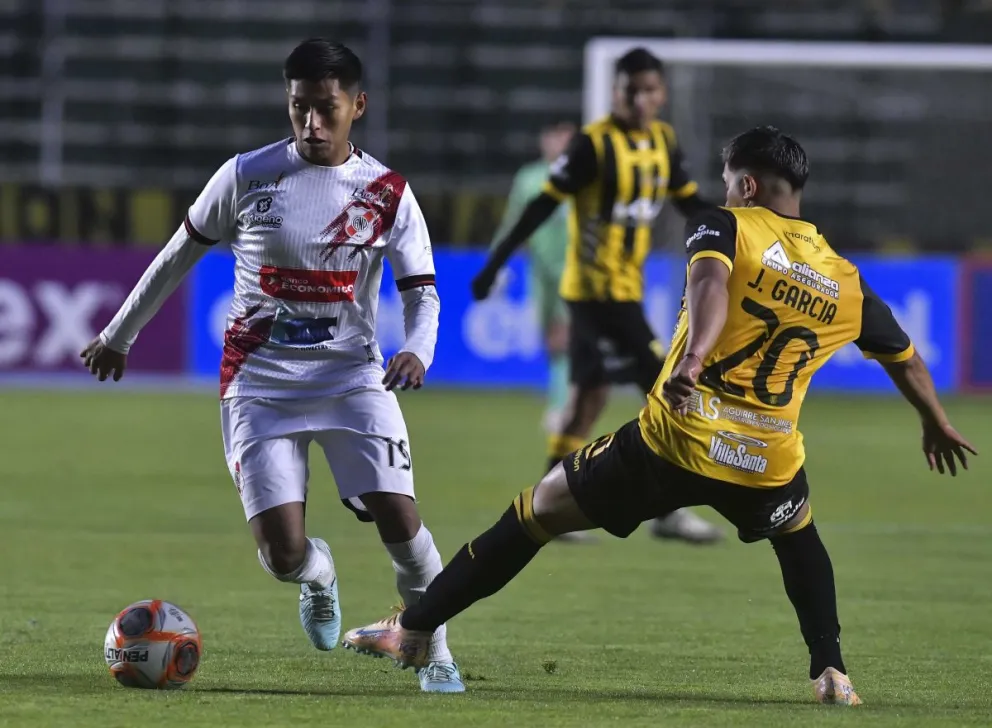 Incidencia del partido de ida que Nacional le ganó a The Strongest en el estadio Hernando Siles. Foto: APG