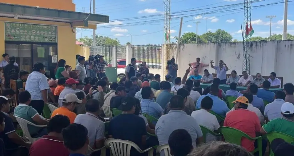 El ampliado del sector, este jueves. Foto: Unitel 
