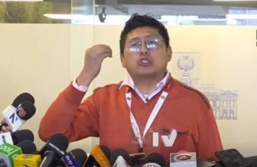 Diputado por el PDC, Diego Copa. Foto: Captura de video DTV