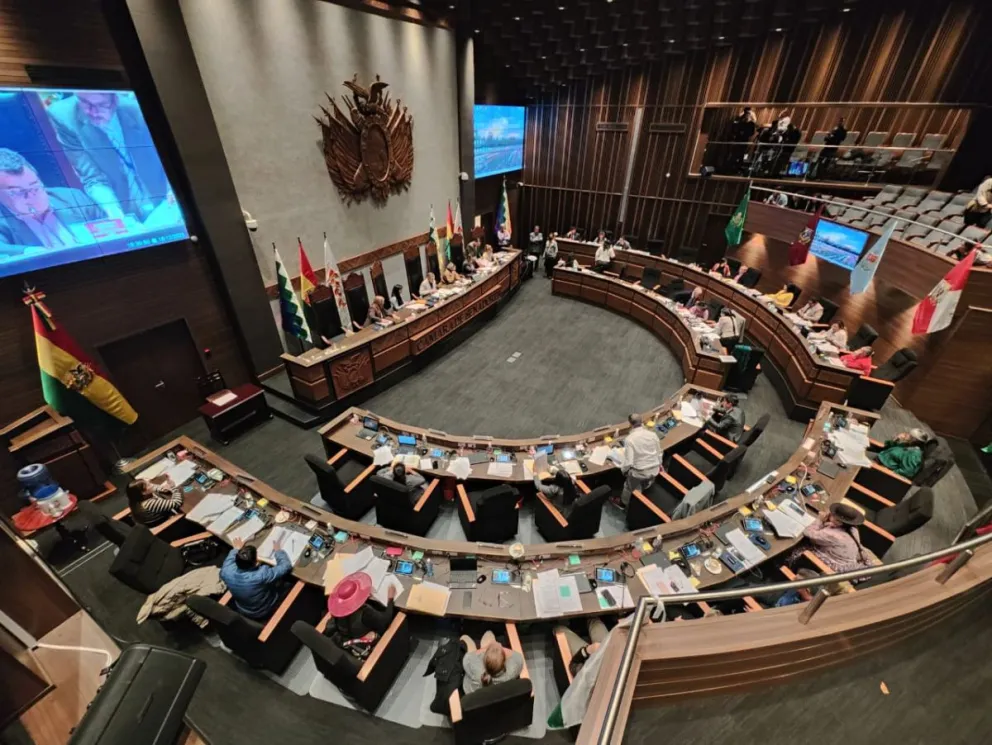 Sesión de la Cámara de Senadores. Foto: Visión 360 