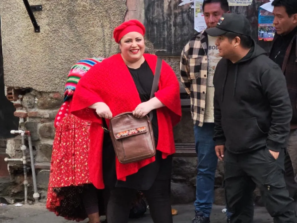 Prada tras la visita al expresidente. FOTO: Paulo Lizárraga / Visión 360