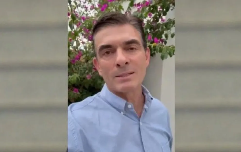 El Presidente en su mensaje. FOTO: Captura de video