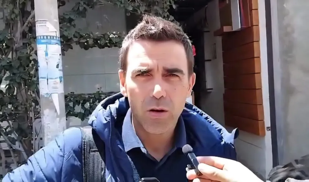 Bergese habla con los medios tras la reunión con la FBF. Foto: Captura de pantalla.