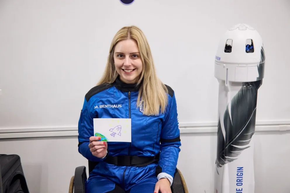 Michi, ingeniera aeroespacial y de mecatrónica en la ESA. Fotos: @FronteraSpacial