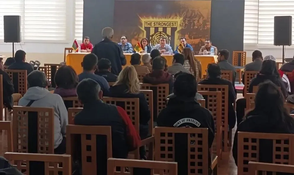 Fotografía de archivo de la Asamblea de Asociados del club The Strongest. Crédito: Sports 360