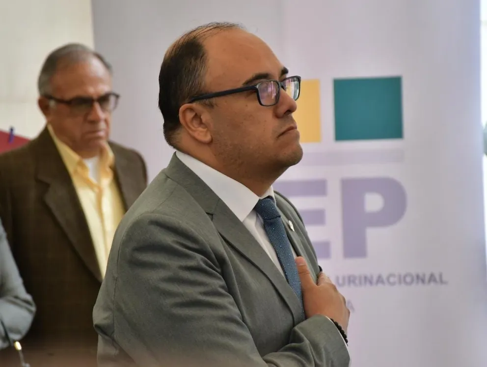 Gustavo Ávila jura al cargo de presidente del TSE este lunes. Foto: APG