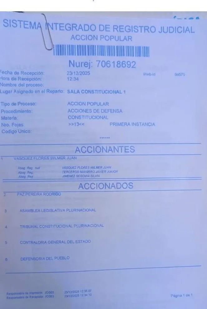 Acción Popular Foto: ANF 