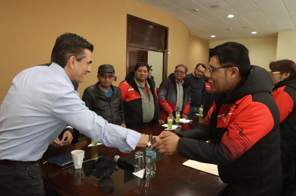 Paz, tras lograr acuerdos con las mesas de diálogo. Foto: Vocería Presidencial